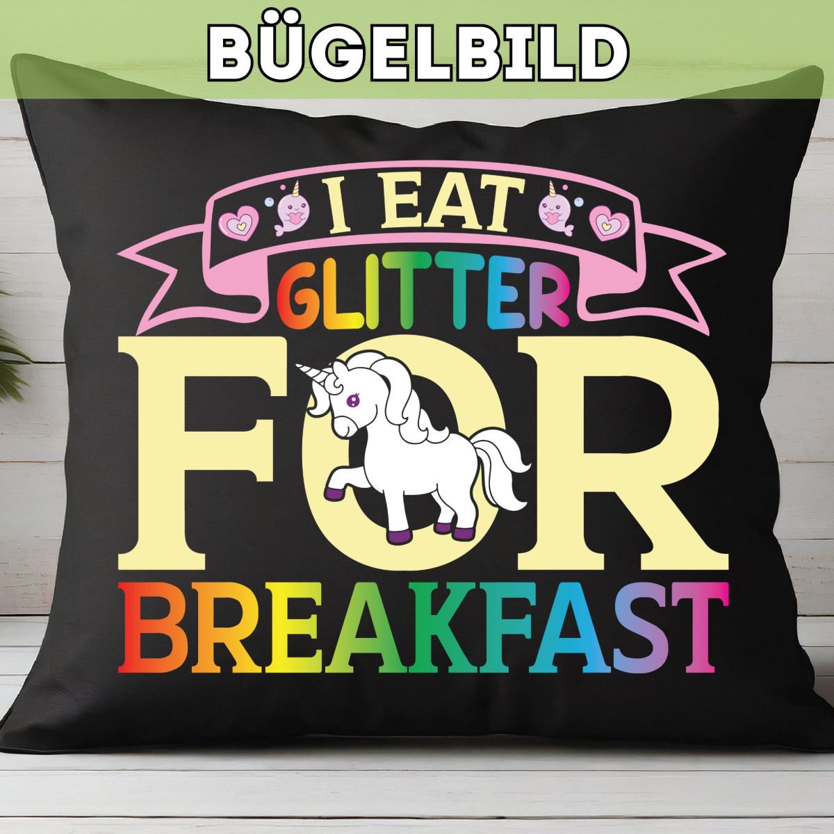 Bügelbild Glitter